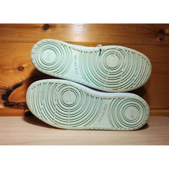 Nike Youth Size 5 Y Court Borough Low Recraft Shoes Sneaker White Mint Green - Picture 7 of 11